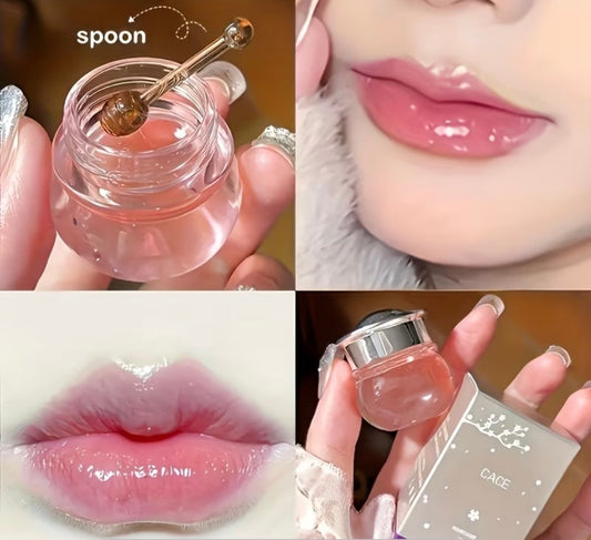 Our Cherry Blossom Honey
Lipstick has arrived,and it's giving:
#Glossy lips and
#Sweet cherry blossom vibes + The cutest packaging ever
# A beauty essential you'll want
in your purse! 👄 
Who's ready to add a little sparkle to their beauty collection?