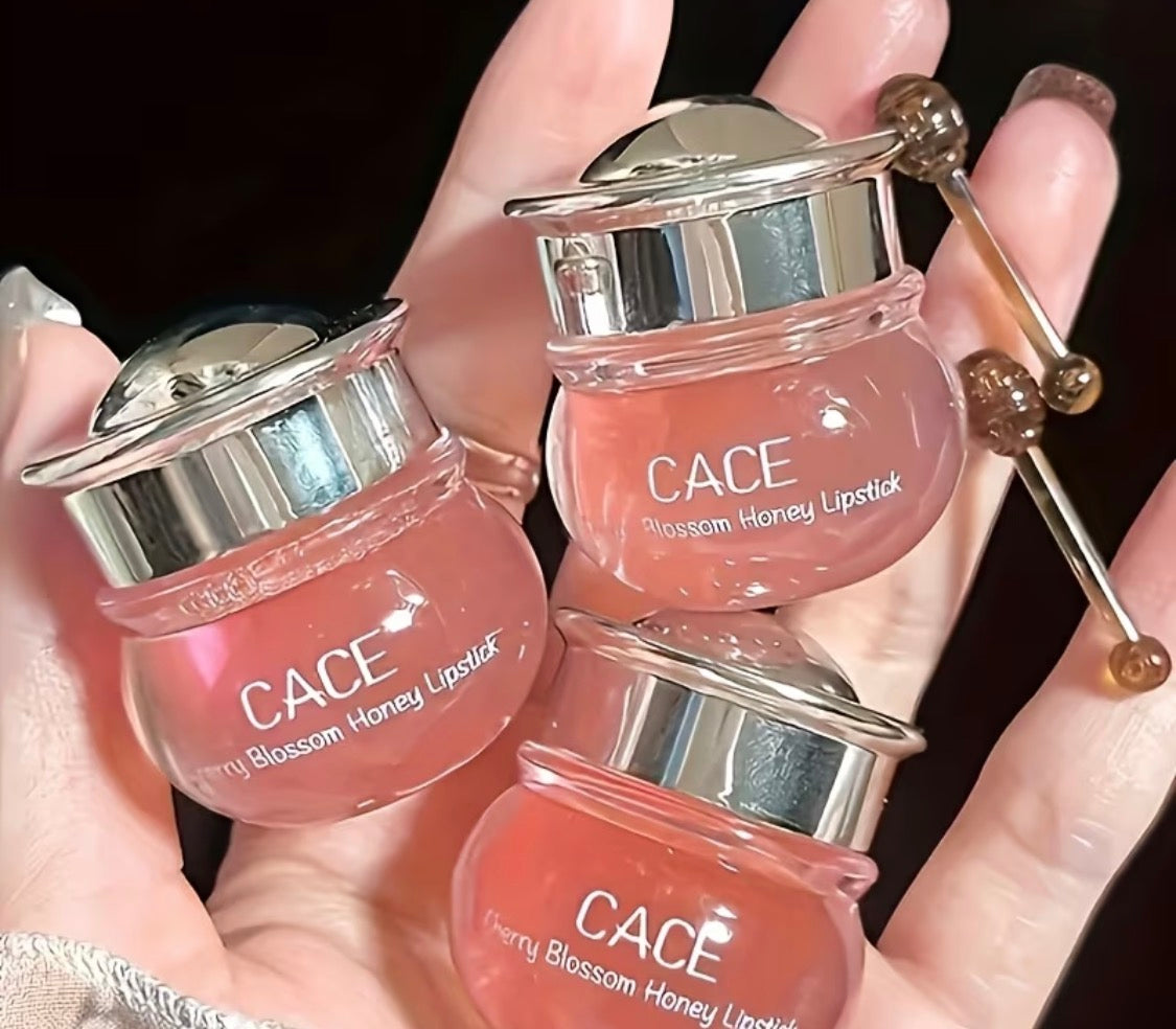 Our Cherry Blossom Honey
Lipstick has arrived,and it's giving:
#Glossy lips and
#Sweet cherry blossom vibes + The cutest packaging ever
# A beauty essential you'll want
in your purse! 👄 
Who's ready to add a little sparkle to their beauty collection?