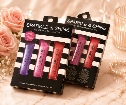 (lip glosses)SHIMMER LIP GLOSS ( Grape kiss,Candy Kiss,Berry kiss)$5.00 EACH 👄