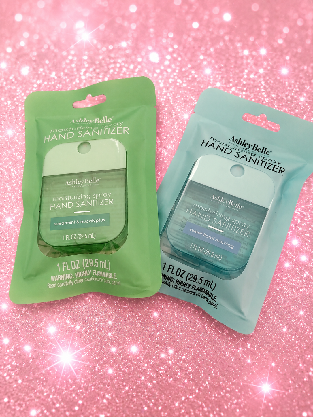 Hydrating&moisturizing Hand Sanitizer Golden Citrus Spearmint 🦋Eucalyptus and Sweet Floral Morning 🌺 Buy 1 sanitizer get 1 free sanitizer case FREE